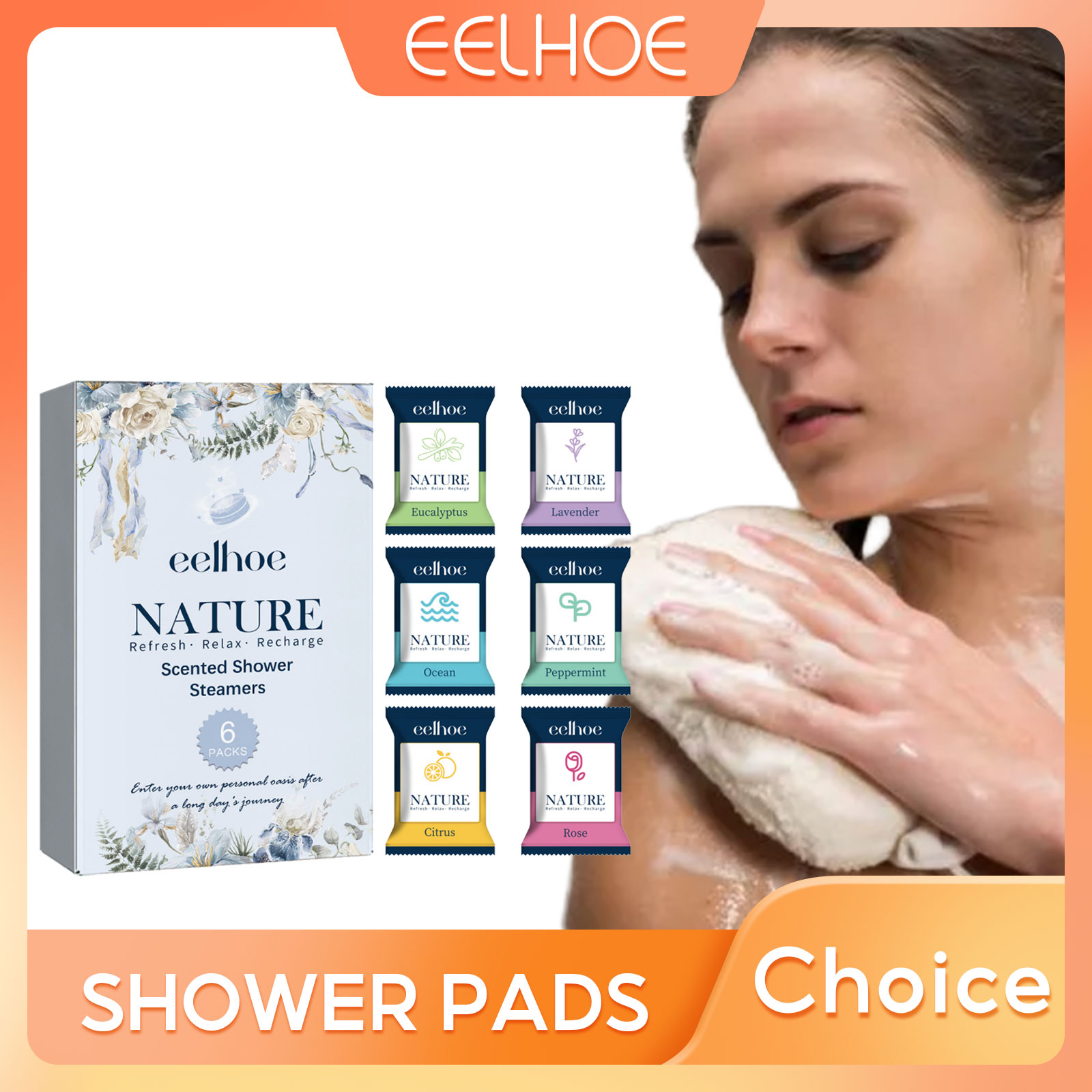 Shower Steamer Tablet - EELHOE 샤워 스티머 정제 스트레스 완화