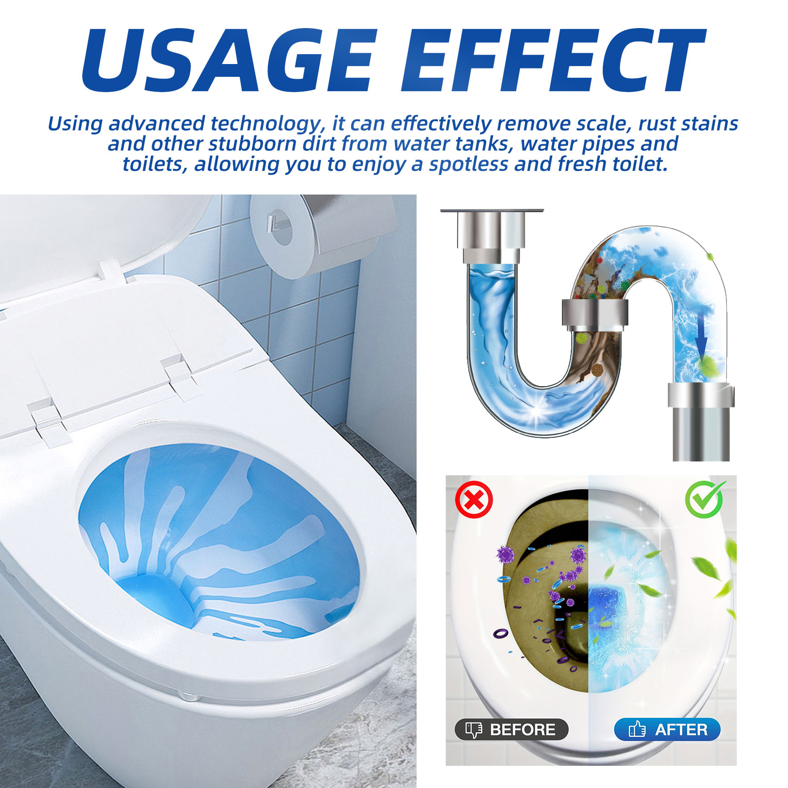 변기 세정 블록 블루 발포성 석회질 제거 탈취 얼룩 제 - Shower Steamer Tablet 리뷰 및 가격