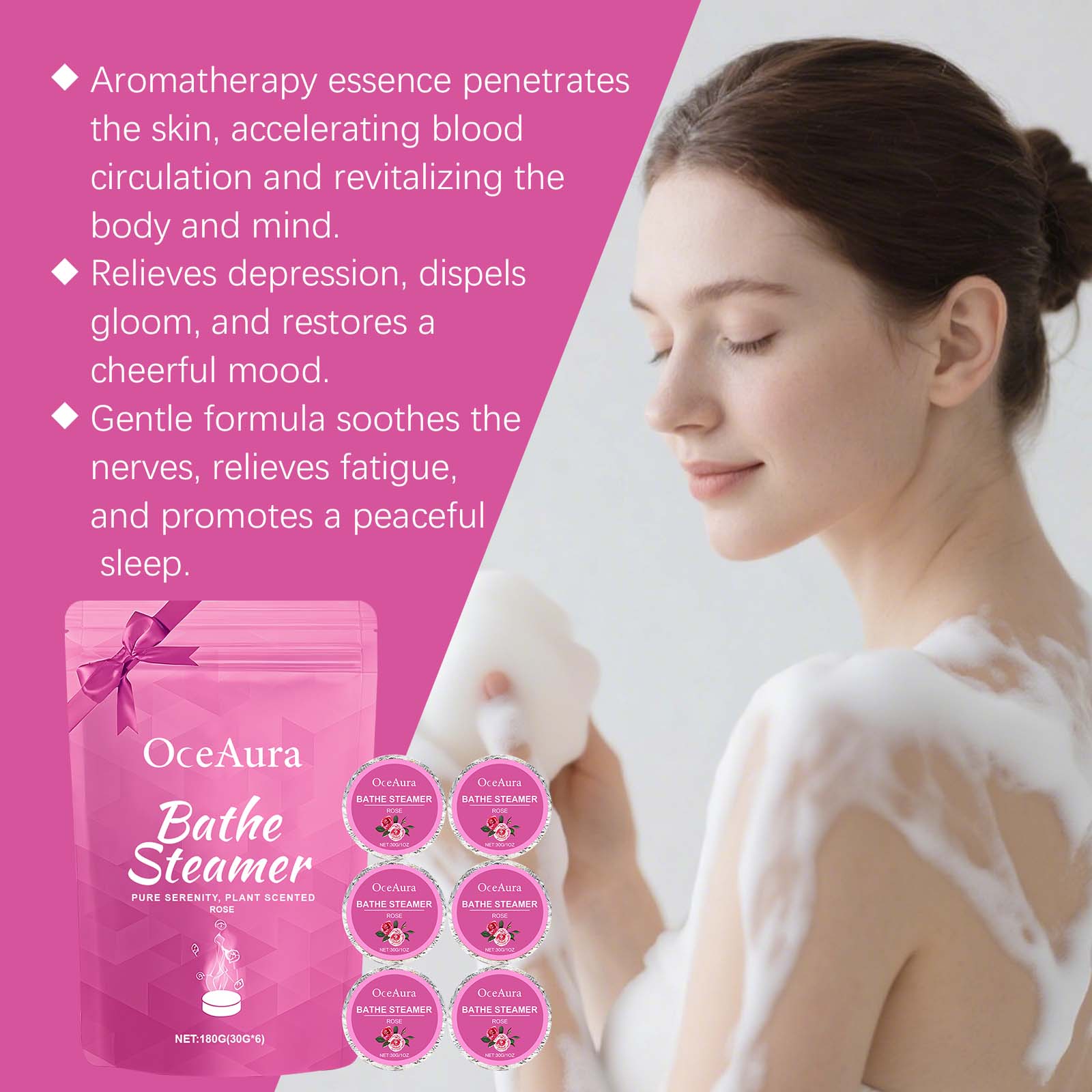 샤워 스티머 아로마테라피 스트레스 해소 성인 홈 스파  - Shower Steamer Tablet 리뷰 및 가격