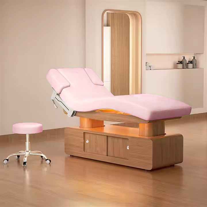 럭셔리 3/4 모터 핑크 뷰티 베드 다기능 뷰티 살롱  - Spa Wellness Salon 리뷰 및 가격